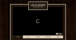 Desktop Screenshot of lesplanches-restaurant.com